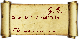 Generál Viktória névjegykártya